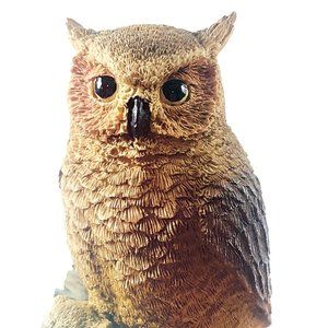 Vintage Castagna 1988 Resin Owl Mother Babies Figurine